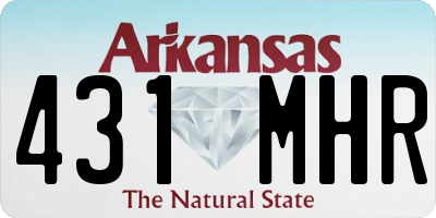AR license plate 431MHR