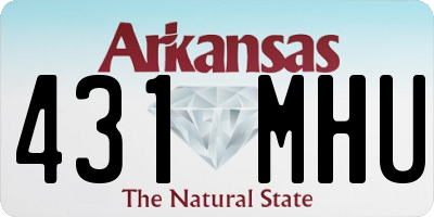 AR license plate 431MHU