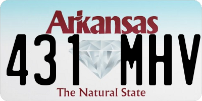 AR license plate 431MHV