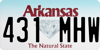 AR license plate 431MHW