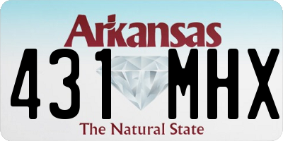 AR license plate 431MHX