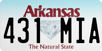 AR license plate 431MIA