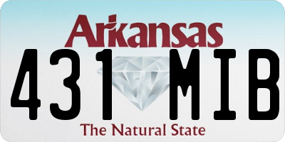 AR license plate 431MIB