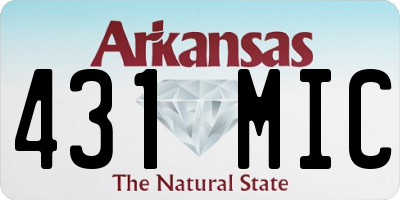 AR license plate 431MIC