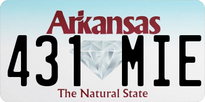 AR license plate 431MIE