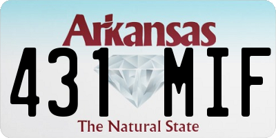 AR license plate 431MIF