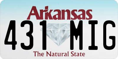 AR license plate 431MIG