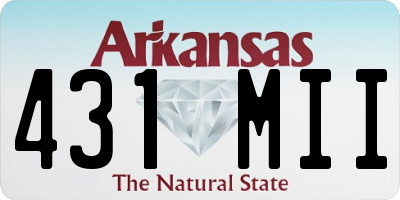 AR license plate 431MII