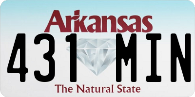 AR license plate 431MIN