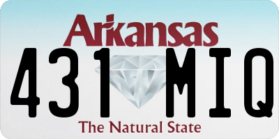 AR license plate 431MIQ