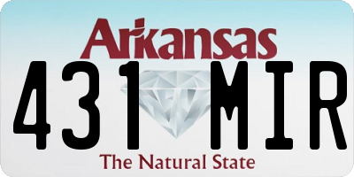 AR license plate 431MIR