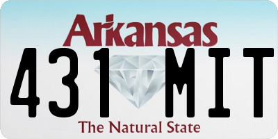 AR license plate 431MIT