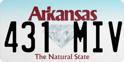 AR license plate 431MIV