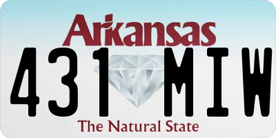 AR license plate 431MIW