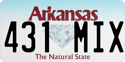 AR license plate 431MIX