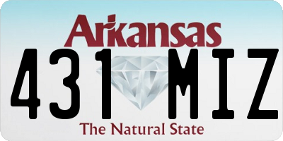 AR license plate 431MIZ