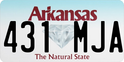 AR license plate 431MJA