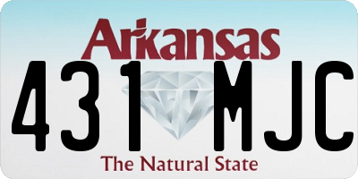 AR license plate 431MJC