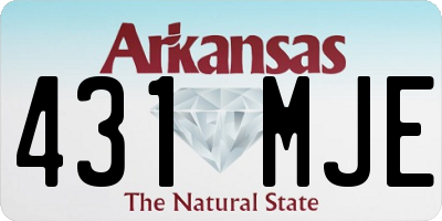 AR license plate 431MJE