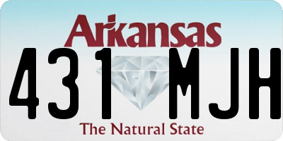 AR license plate 431MJH