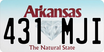 AR license plate 431MJI