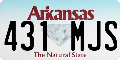 AR license plate 431MJS