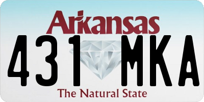 AR license plate 431MKA