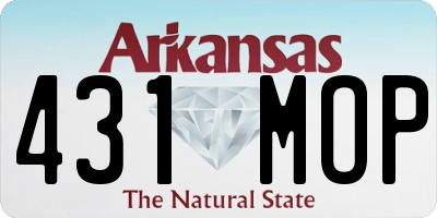 AR license plate 431MOP