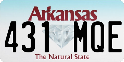 AR license plate 431MQE