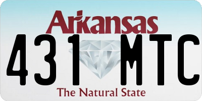 AR license plate 431MTC