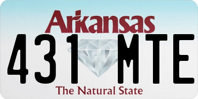 AR license plate 431MTE