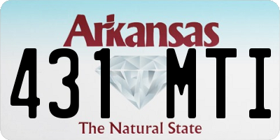 AR license plate 431MTI
