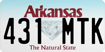 AR license plate 431MTK