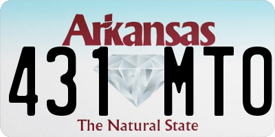 AR license plate 431MTO