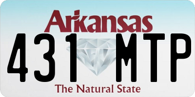 AR license plate 431MTP