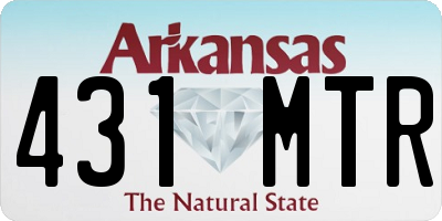 AR license plate 431MTR