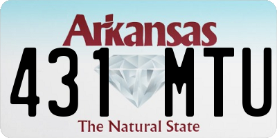 AR license plate 431MTU