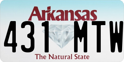 AR license plate 431MTW