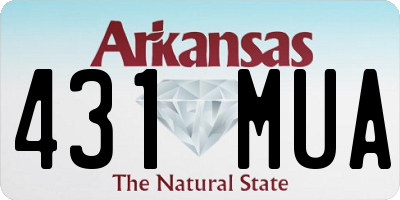 AR license plate 431MUA