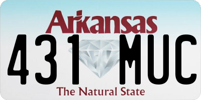 AR license plate 431MUC