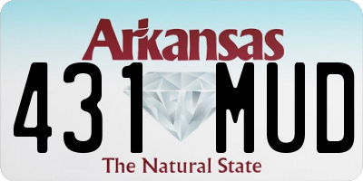AR license plate 431MUD