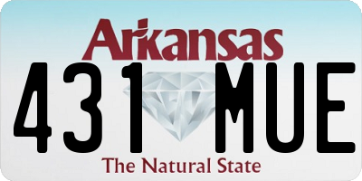 AR license plate 431MUE