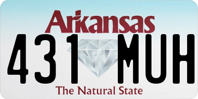 AR license plate 431MUH