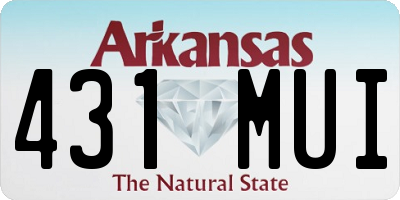AR license plate 431MUI