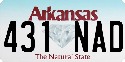 AR license plate 431NAD