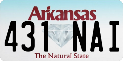 AR license plate 431NAI