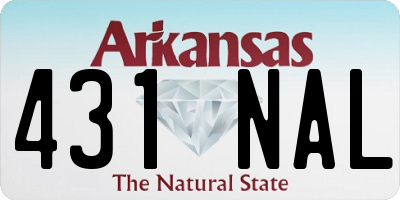 AR license plate 431NAL