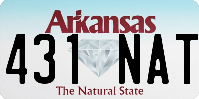 AR license plate 431NAT