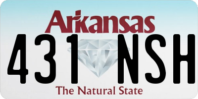 AR license plate 431NSH