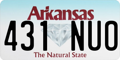 AR license plate 431NUO